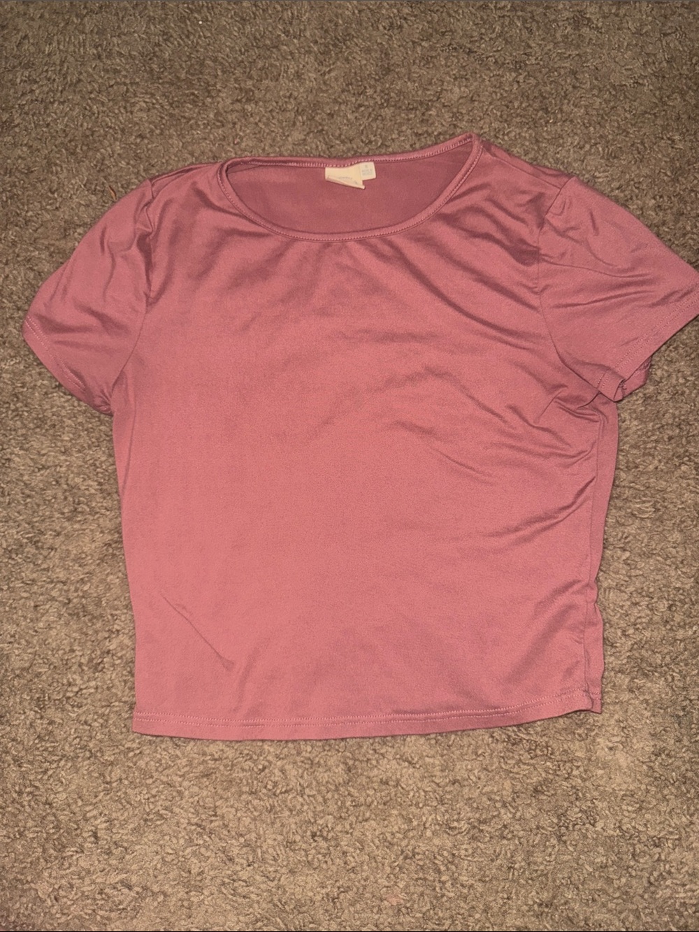 Everyday Scoop Neck Tee in Mauve Pink